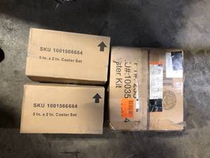 Lot of 3 Caster Sets Customer Returns See all Pictures