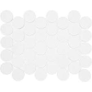 Lot of 24 Boxes of Daltile Restore Satin White 10 in. x 11 in. Glazed Ceramic Penny Round Mosaic Wall Tile (8.3 sq. ft.Case) Customer Returns See all Pictures