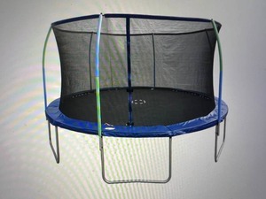 lot 3 image: 12 Round Trampoline with Enclosure