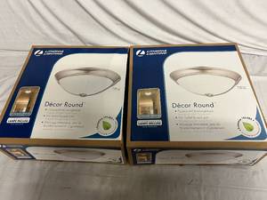 lot 13 image: 2 Lithonia Lighting Decor Round Ceiling Lights