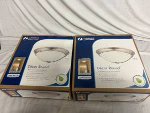 lot 15 image: 2 Lithonia Lighting Decor Round Ceiling Lights