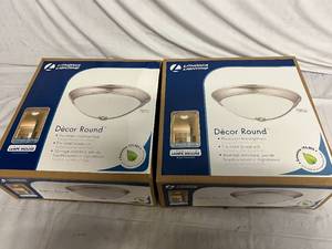 lot 16 image: 2 Lithonia Lighting Decor Round Ceiling Lights