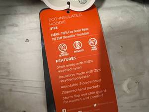 lot 100 image: Womens Storm Creek Eco-Insulated Hoodie - Large