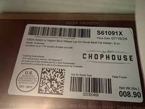 8.90lbs Beef Ribeye Lip on Steak-Two Rivers Chophouse