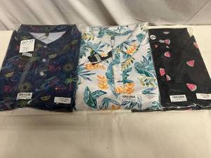 3x Brisira Golf Shirts-2-XXL & 1  Medium