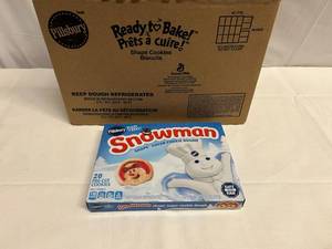 12x 20ct Pillsbury Pre-Cut Snowman Cookies