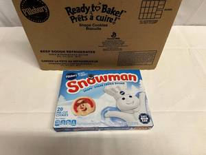 12x 20ct Pillsbury Pre-Cut Snowman Cookies