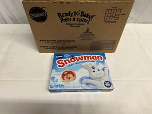12x 20ct Pillsbury Pre-Cut Snowman Cookies