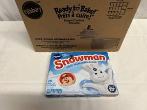 12x 20ct Pillsbury Pre-Cut Snowman Cookies