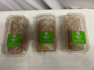 3x 18oz Frozen Carrot Rolls-The Father Table
