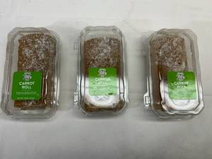 3x 18oz Frozen Carrot Rolls-The Father Table