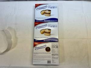 3x Boxes Frozen Enatenmanns Chocolatey Glaze Cookie Donuts