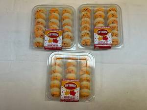 3x 9.4oz Frozen Mini Harvest Sugar Cookies