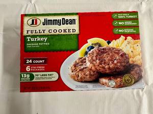 A. 24ct Jimmy Dean Turkey Sausage Patties