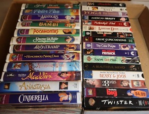 lot 174 image: Vintage VHS Tape Movies...Walt Disney Etc