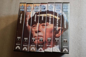 lot 169 image: Vintage VHS Tape Movie Box Sets...Herman Wouks The Winds of War 7-Box Set...