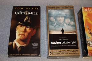 lot 168 image: Vintage VHS Tape Movie Box Sets...The Green Mile, Saving Private Ryan, Braveheart, QB V11...