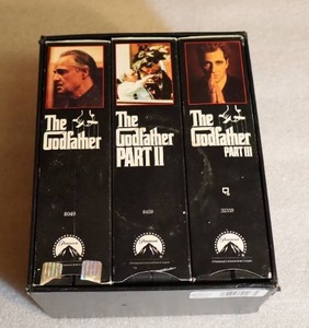 lot 164 image: Vintage VHS Box Set...The Godfather Collectors Edition VHS 1991 3-Tape Set...