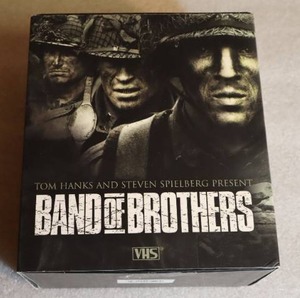 lot 160 image: Vintage VHS Box Set...Band of Brothers Six-VHS Tapes by Tom Hanks & Steven Spielberg...