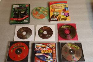 lot 156 image: PC Gaming Assorted Various Games...Arcade, Raven Hearst, Pop Caps, Mahjongg Etc...
