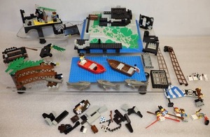lot 110 image: Vintage LEGO PartsSetsRock Island Refuge 6273 Etc.