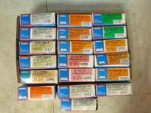 lot 20 image: 19 Boxes of Assorted Nails