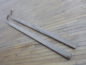 lot 45 image: 2 Wheelbarrow Replacement Wood Handles