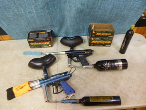 lot 51 image: 2 Paintball Guns and Accessories