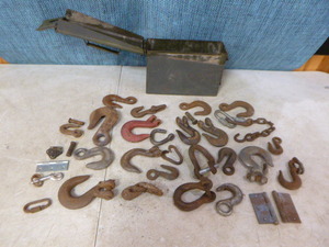 lot 57 image: Ammo Box Full of Hooks