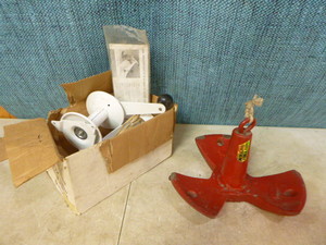 lot 62 image: Boat Anchor and Anchor Reel