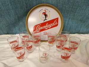 lot 81 image: Leinenkugels Glasses and Tray