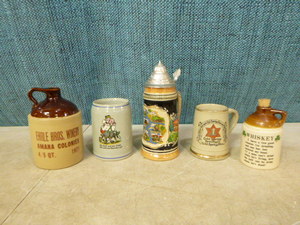 lot 101 image: Collectible Beer Mugs and Jugs