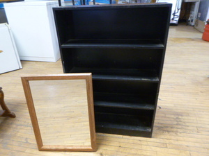 lot 104 image: Bookcase and Medicine Cabinet