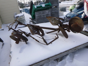 lot 126 image: Antique 2 Bottom Plow