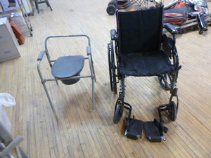 lot 134 image: Wheel Chair and Commode