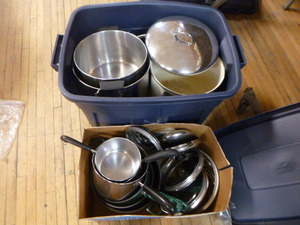 lot 144 image: Lot of Pots and Pans