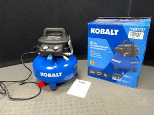 lot 6 image: Kobalt 6 Gallon Portable Corded Electric Air Compressor