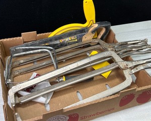 lot 234 image: Irwin Vise-Grip C Clamps 24R & Asst Saws