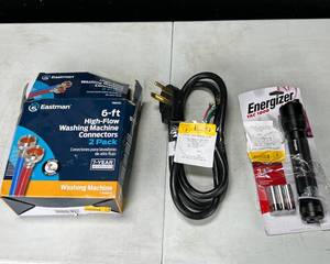lot 58 image: Assorted Electrical, Washing Machine Hoses