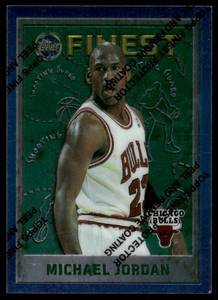 lot 6 image: Michael Jordan 1996 Topps Finest #229 RARE Basketball Card