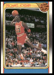 lot 8 image: Michael Jordan 1988 Fleer All-Star Team #120 Basketball Card