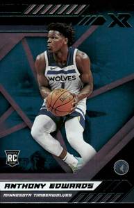 lot 26 image: Antony Edwards RC Blue SP 2020-21 Chronicles Xr #295 Rookie Minnesota Timberwolves Basketball Card