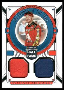 lot 41 image: Dale Earnhardt Jr. Dual Relic 2023 National Treasures Racing Treasures of the Hall #TH-DEJ, numbered 7199, NASCAR Card