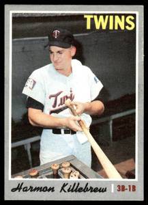 lot 47 image: Harmon Killebrew 1970 Topps #150 Vintage Minnesota Twins Baseball Card