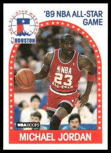 lot 50 image: Michael Jordan 1989 NBA Hoops #21 Basketball Card