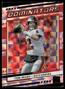 lot 69 image: Tom Brady Foil 2020 Donruss Dominators #D-TB Football Card