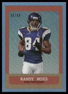 lot 75 image: Randy Moss 99 Blue SP 2024 Topps Composite #371, numbered 999, Minnesota Vikings Football Card