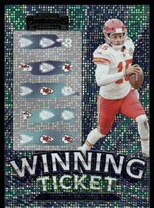 lot 90 image: Patrick Mahomes Winning Ticket Insert 2023 Contenders #16 Football Card