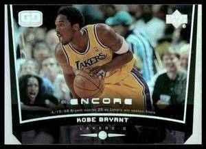 lot 103 image: Kobe Bryant Foil 1999 Upper Deck Encore #38 Basketball Card
