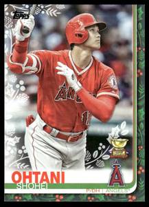 lot 134 image: Shohei Ohtani Rookie Cup 2019 Topps Holiday #HW16 Baseball Card